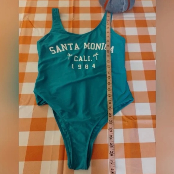 Primark Teal Santa Monica One Piece Swimsuit - Picture 5 of 7